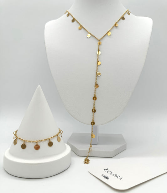 Colibra TIE necklace - jewelry alloy - gold-plated