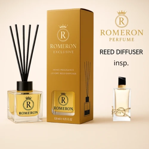 Patyczki Zapachowe - ROMERON EXCLUSIVE LIBRE Home Fragrance Luxury Reed Diffuser 120ml