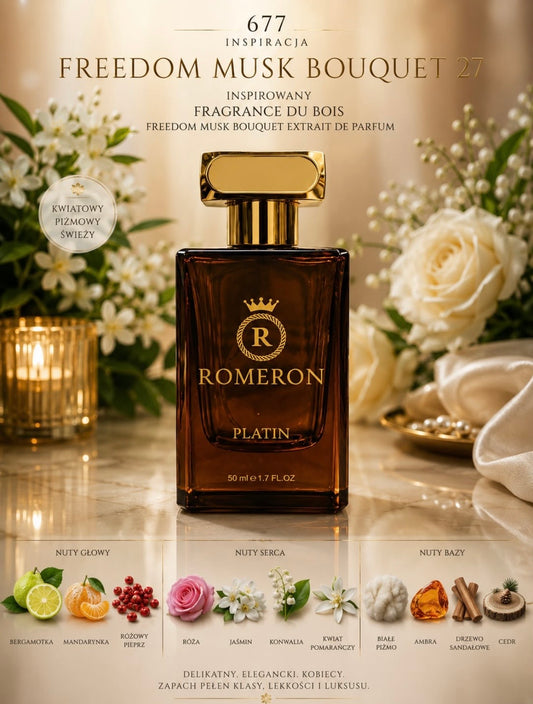 Perfumy Romeron - 677 Fragrance du Bois – Freedom Musk Bouquet Extrait de Parfum